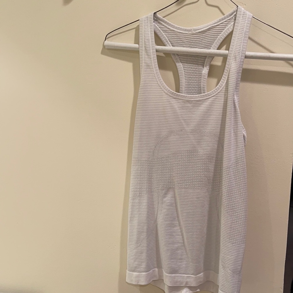 Lululemon White Tank Top Sz 4